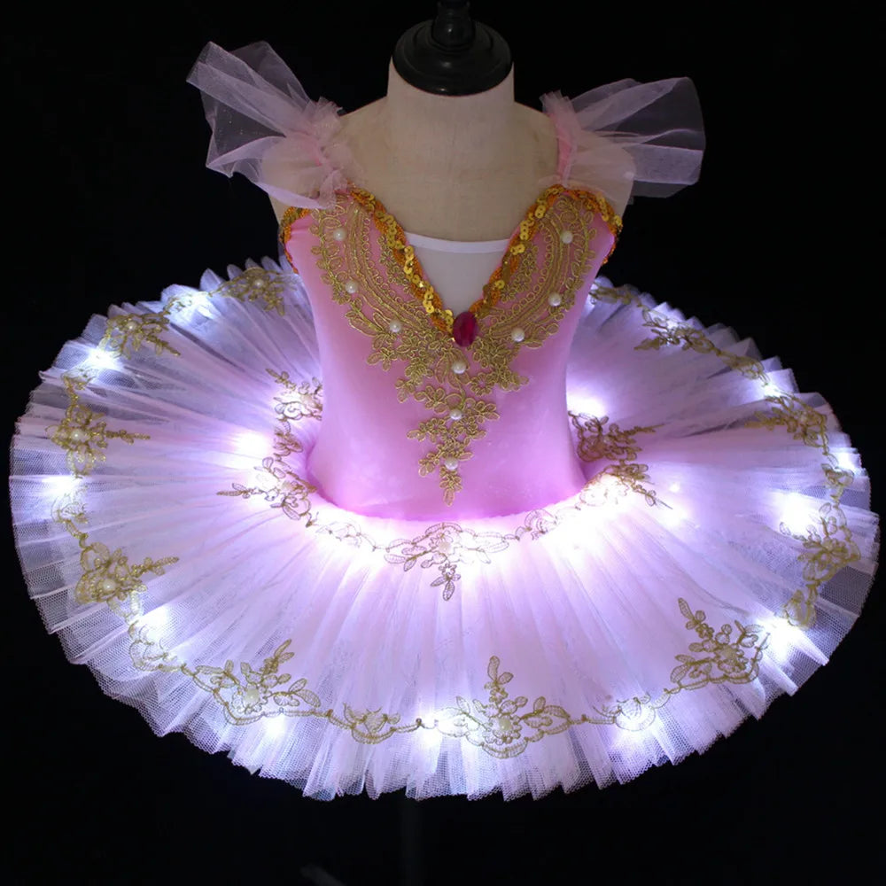 Robe ballerine enfant – Costume de danse classique, tutu, spectacle, entraînement