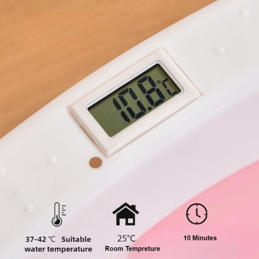 Baignoire bain bébé pliable, plastique, coussinet doux