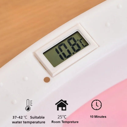 Baignoire bain bébé pliable, plastique, coussinet doux