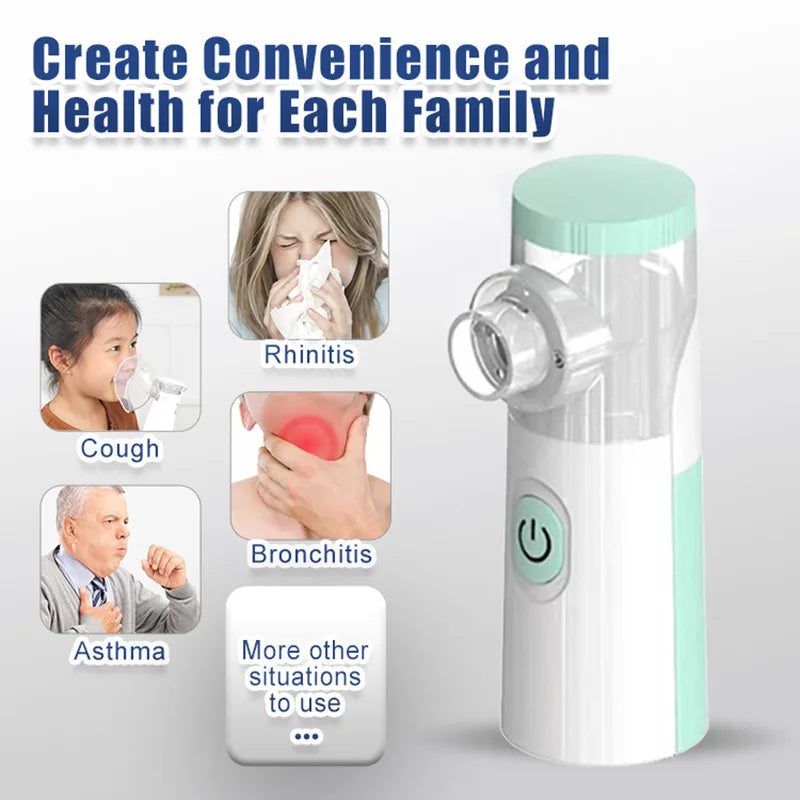 Nébuliseur médical silencieux portable à mailles, mini inhalateur enfant .