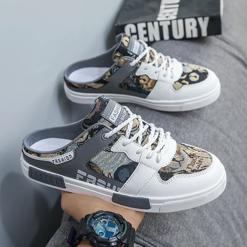 ELUVA Sandales d'été pour hommes Chaussures coulissantes respirantes Confortables pour l'extérieur Semelle légère Sandales de marche décontractées antidérapantes .