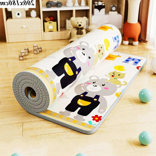 Tapis de jeu bébé 5 tailles – 2 épaisseurs au choix – Puzzle sécurisé – Tapis crèche et escalade – Aire de jeu enfants activités ludiques