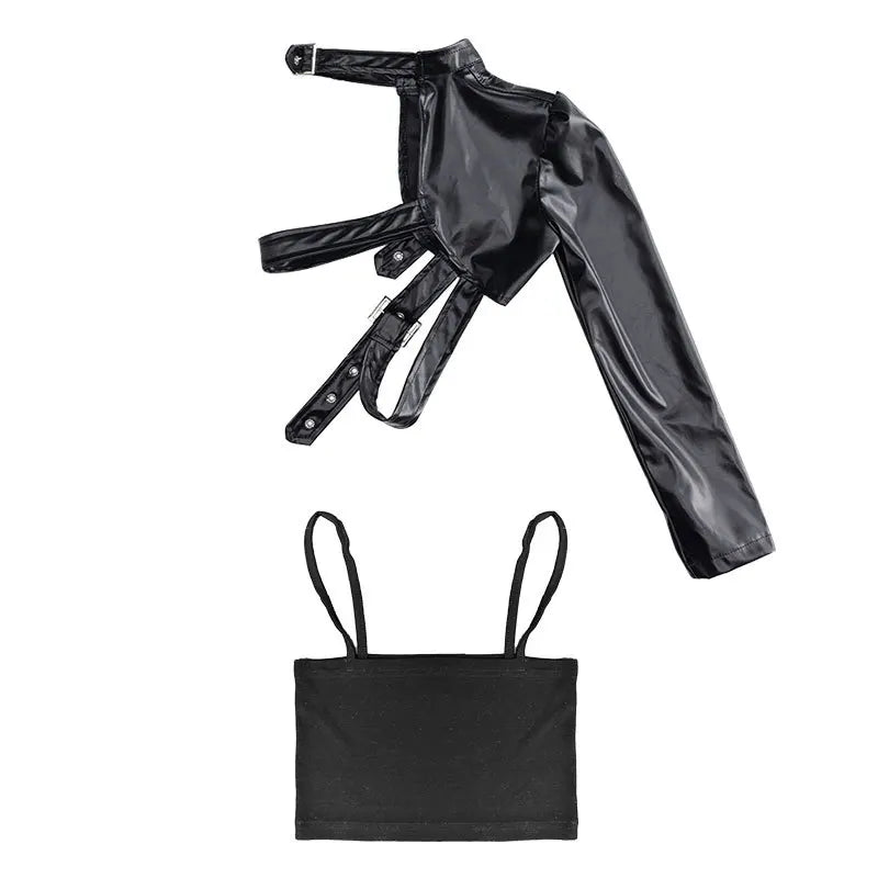 Vêtements Hip Hop Fille, T-shirt Court et Pantalon Cargo .