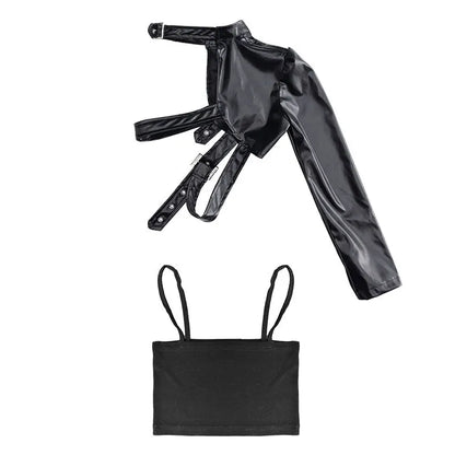 Vêtements Hip Hop Fille, T-shirt Court et Pantalon Cargo .