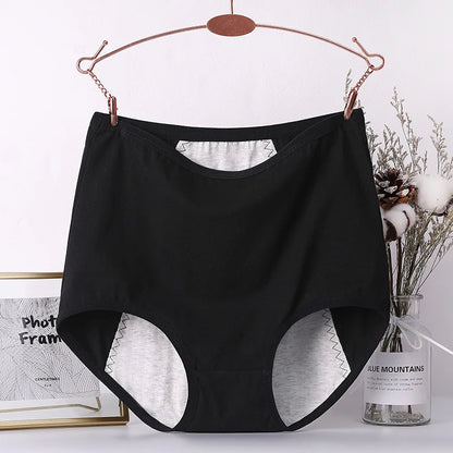 Lot 6 pièces culottes menstruelles taille haute – Sous-vêtements anti-fuite en coton