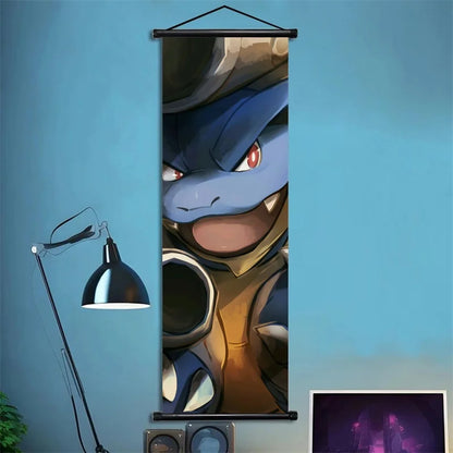 Pokémon Squirtle, Wartortle, Blastoise – Scènes dynamiques, impressions vives, détails audacieux – Pour fans de type Eau Power