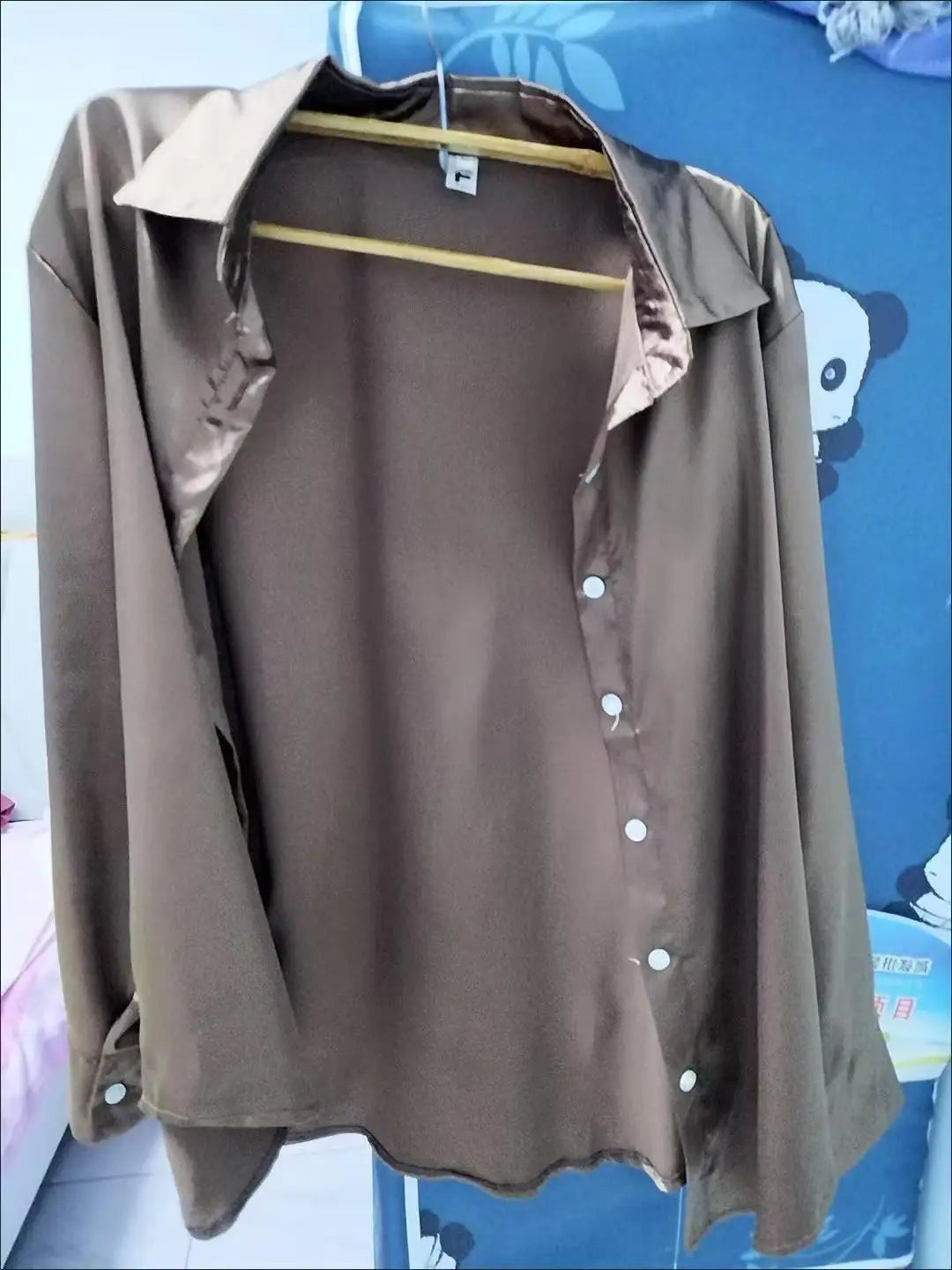 Chemise femme en satin – manches longues, vintage élégante, bureau & décontractée (été/automne)