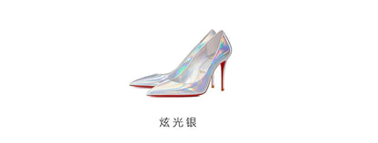 Escarpins femme luxe cuir, talons aiguilles bout pointu, rouge brillant et blanc .