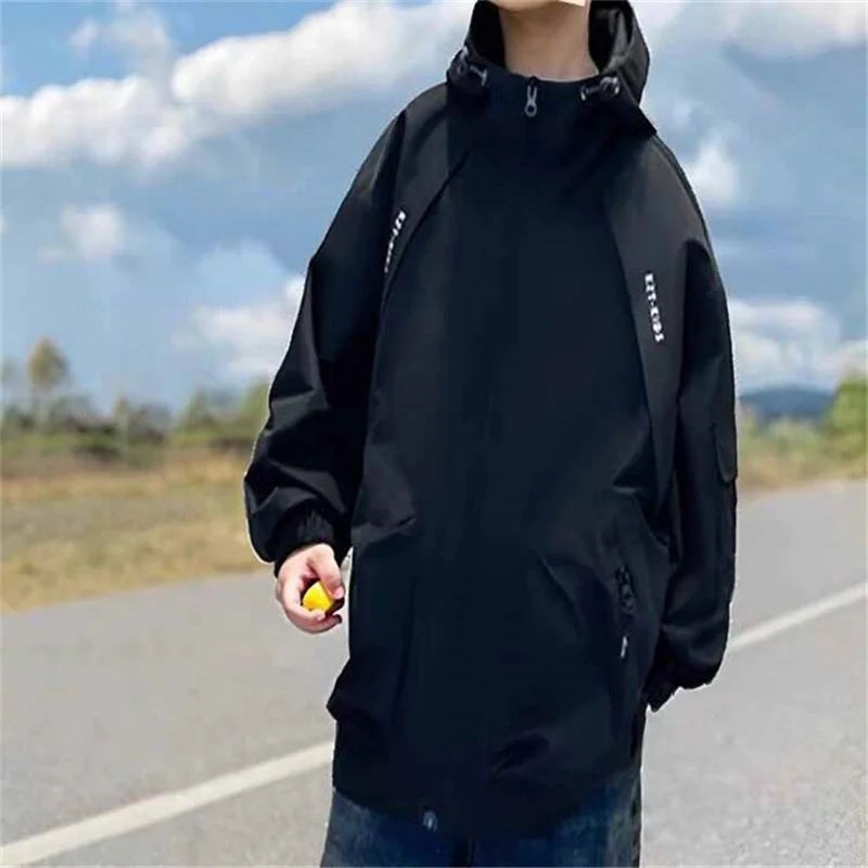 Manteau Léger Garçon 4-10 Ans à Capuche