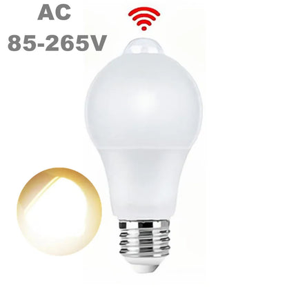 Ampoule LED E27 détection mouvement 9-20W, fonction infrarouge, 85-265V, activation nuit