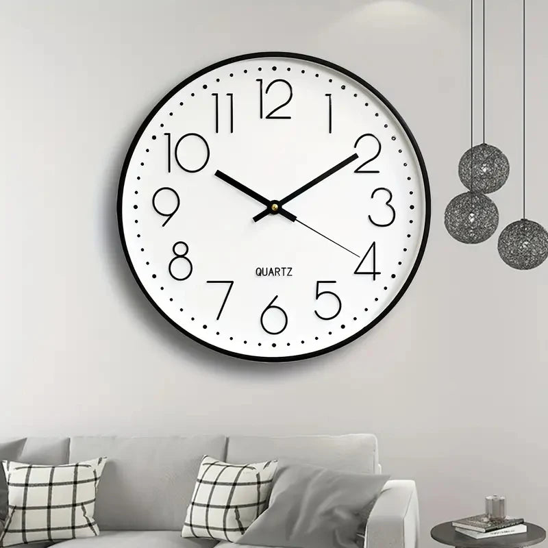 Horloge murale Quartz 8'' cubique silencieuse déco salon