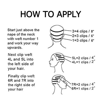 Extensions synthétiques clips - Ondulées bouclées 22'' brun foncé
