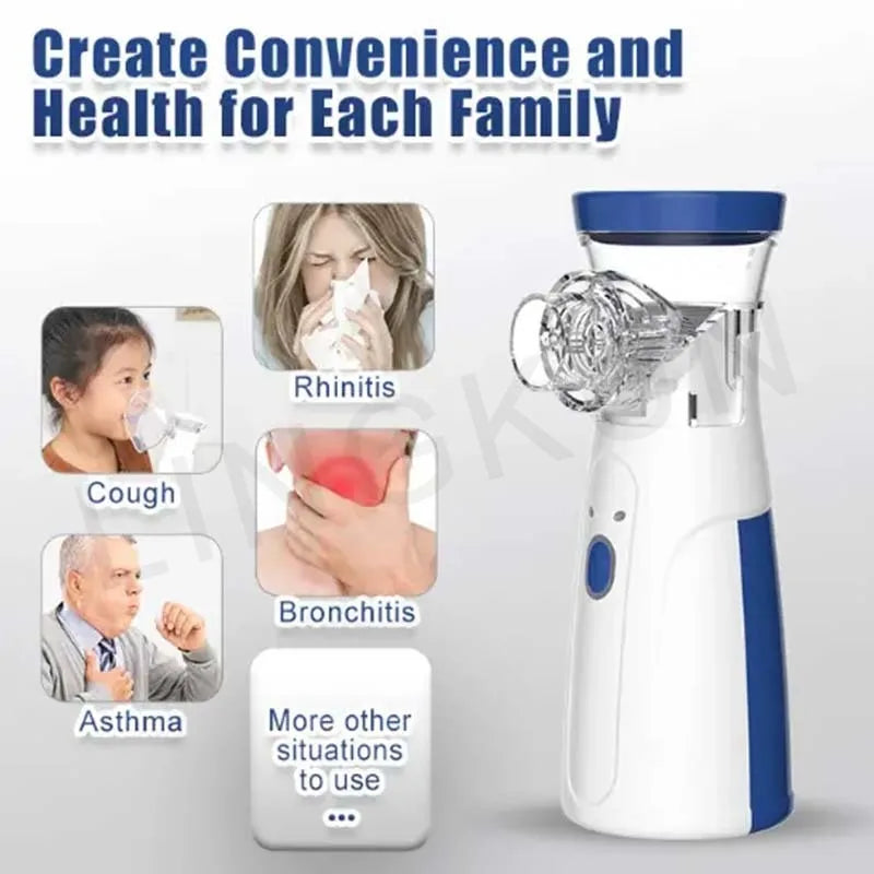 Nébuliseur médical silencieux portable à mailles, mini inhalateur enfant .