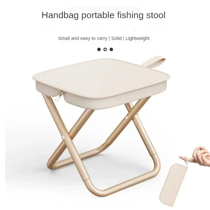 Tabouret de Pêche Ultraléger– Chaise Pliable Portable avec Sac de Rangement, Parfait pour Camping, Pique-Nique et Activités de Plein Air
