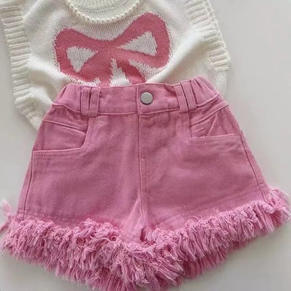 Ensemble été rayé pour bébé – Haut à manches courtes et short, fille ou garçon.