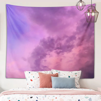 Tapisserie murale nuages mélodieux﻿– couvre-lit artiste, serviette plage, déco hippie chambre dortoir