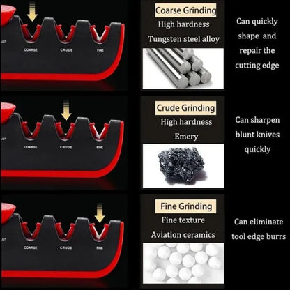 Affûteur de couteaux professionnel 4 en 1, Angle réglable, meuleuse de couteaux de cuisine, ciseaux, pierre à aiguiser, outils pour la maison, nouvelle mise à niveau