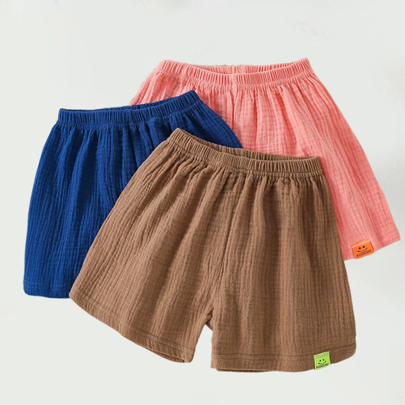 Shorts en coton respirant pour enfants – Pantalons courts été garçons et filles