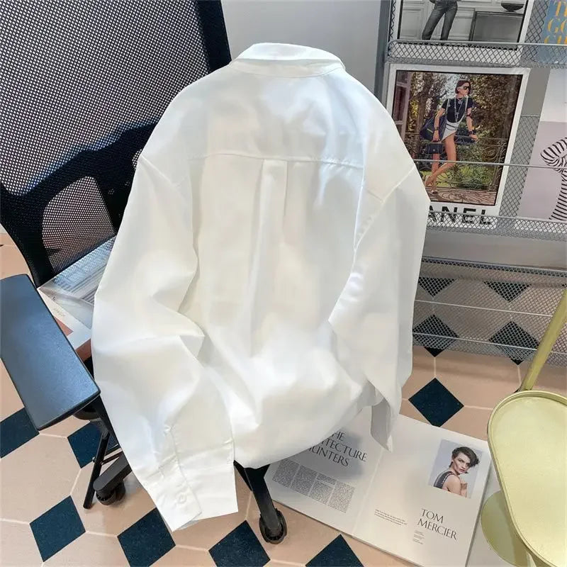 Polo homme à col discret , style rétro décontracté, nouveau pour printemps et automne