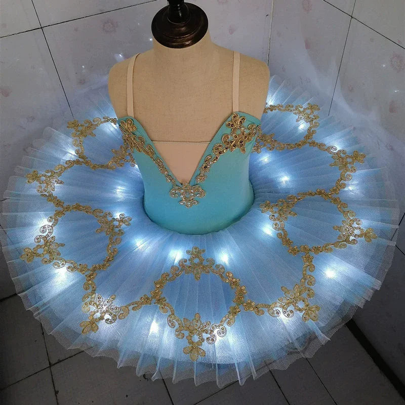 Robe ballerine enfant – Costume de danse classique, tutu, spectacle, entraînement