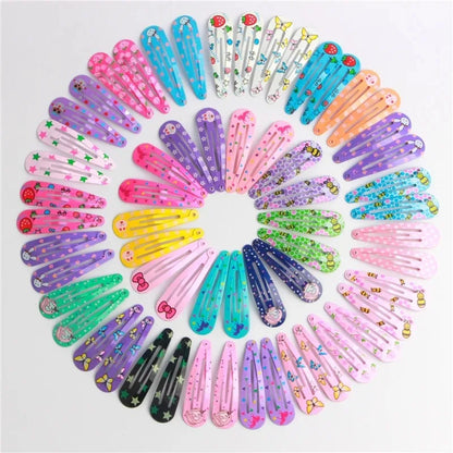 Épingles à Cheveux Couleur Bonbon – Lot de 10/20/50/100 Barrettes Filles, Pinces Princesse, Accessoires Cheveux Tendance et Mignons