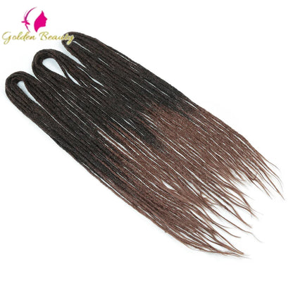 Extensions Dreadlocks Synthétiques 24” Double Extrémité, 10 Brins .