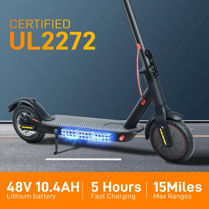 Trottinette électrique pliable 350W﻿– frein disque, 25 km/h, autonomie 30 km, batterie 36V, pneus solides,