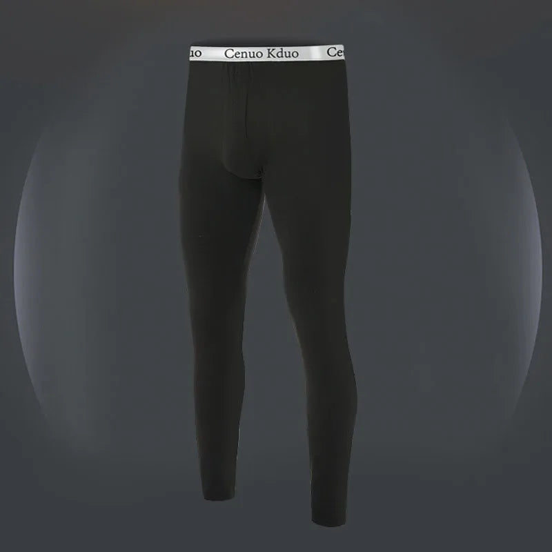 Sous-vêtements homme thermiques – Leggings longs, chauds, doux, élastiques, grande taille, hiver confortable