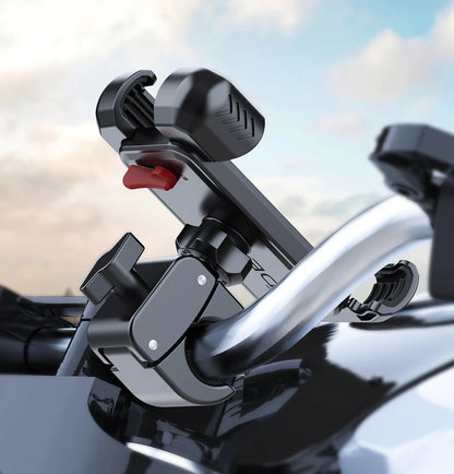 Support de téléphone universel pour moto, vélo et scooter – fixation guidon rapide, 4.7‑7"