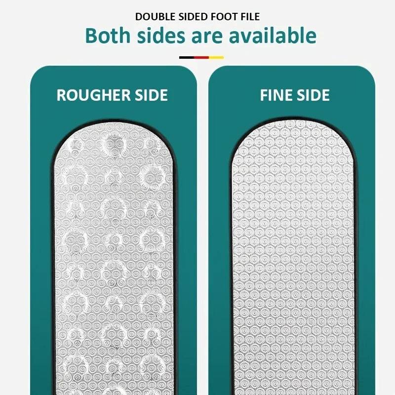 ‌ Lime à Pieds en Acier Inoxydable 304 de Haute Qualité – Dissolvant Double Face de Callosités pour Pédicure Professionnelle, Hygiène à Domicile et en Salon