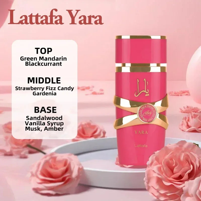 Parfum femme arabe fruité floral 100 ml – longue durée, luxe, rose frais .