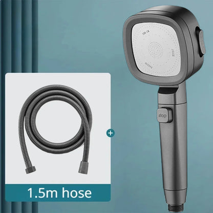 Pommeau de douche haute pression 3 modes – Économie d'eau, arrêt 1 touche, démontable et facile à installer