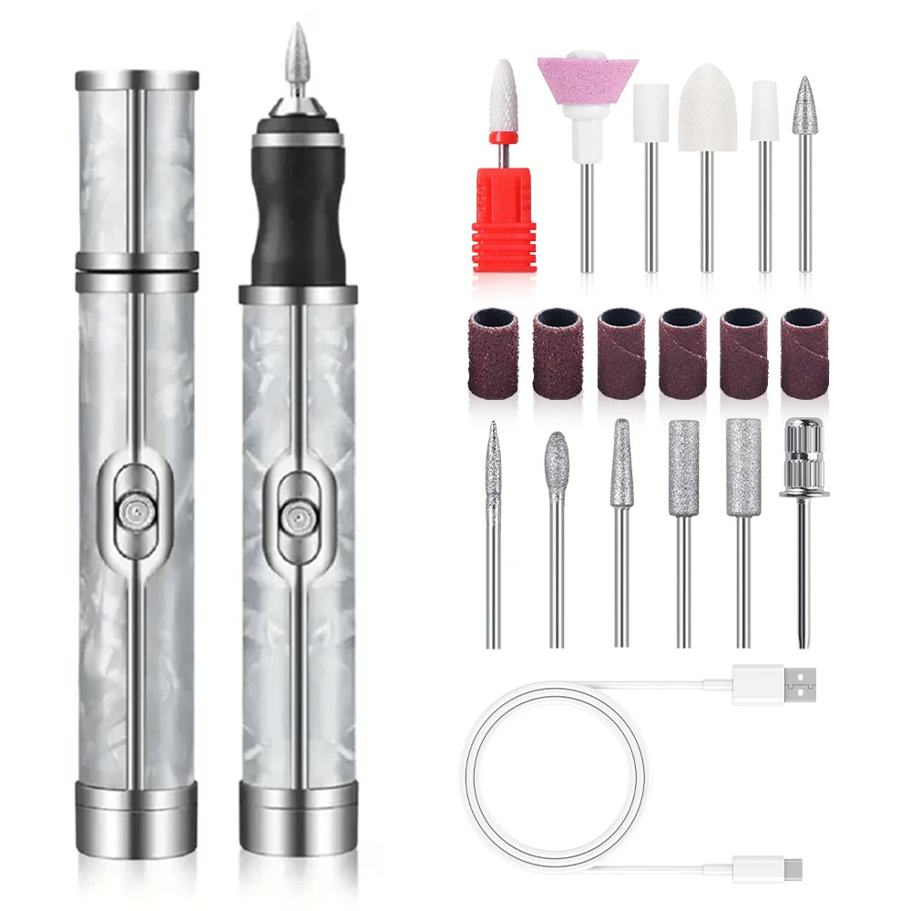 YIKOOLIN Mini ponceuse à ongles électrique USB