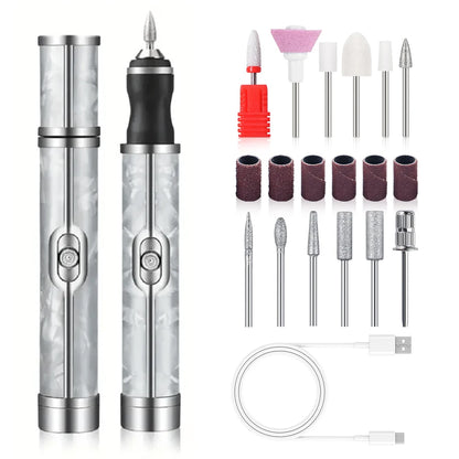 YIKOOLIN Mini ponceuse à ongles électrique USB