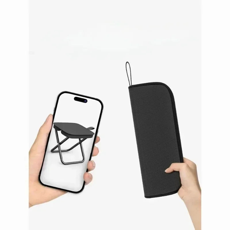 Tabouret de Pêche Ultraléger– Chaise Pliable Portable avec Sac de Rangement, Parfait pour Camping, Pique-Nique et Activités de Plein Air