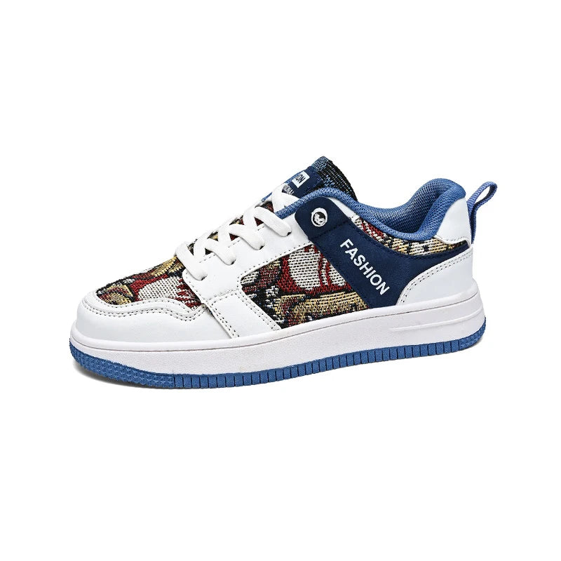 Baskets Basses Enfant Cuir PU Confortables – Chaussures École Garçons Filles Mode