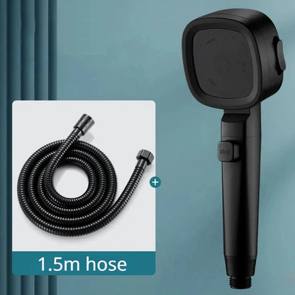 Pommeau de douche haute pression 3 modes – Économie d'eau, arrêt 1 touche, démontable et facile à installer