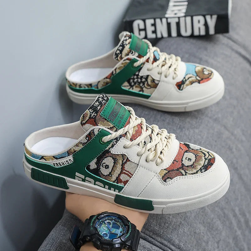 ELUVA Sandales d'été pour hommes Chaussures coulissantes respirantes Confortables pour l'extérieur Semelle légère Sandales de marche décontractées antidérapantes .