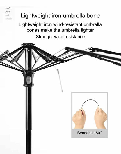 Mini Parapluie 5 Volets  – Compact, Portable, Résistant aux UV, Parasol Unisexe Élégant et Premium pour Toutes Saisons