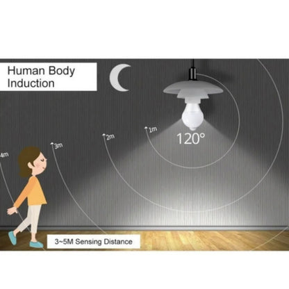 Ampoule LED E27 détection mouvement 9-20W, fonction infrarouge, 85-265V, activation nuit