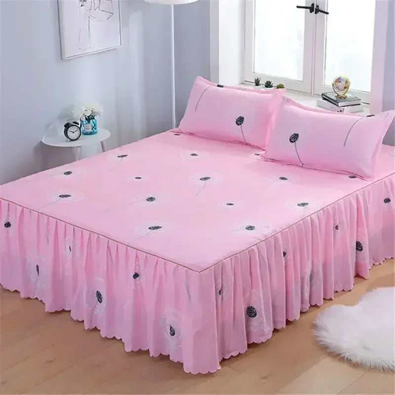 Ensemble de literie 3PCS à fleurs – Draps et housse douce, tailles King/Queen