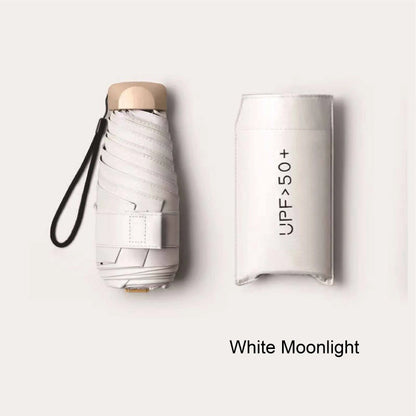 Mini Parapluie 5 Volets  – Compact, Portable, Résistant aux UV, Parasol Unisexe Élégant et Premium pour Toutes Saisons