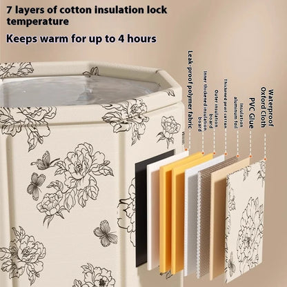 Baignoire de Trempage pour Pieds – Portable et Pliable, Au-dessus du Genou, Bien-être à Domicile, Facile à Déplacer, Sac de Trempage Simple et Chaud pour l'Hiver