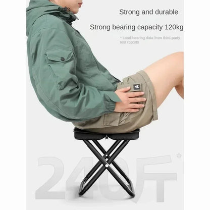 Tabouret de Pêche Ultraléger– Chaise Pliable Portable avec Sac de Rangement, Parfait pour Camping, Pique-Nique et Activités de Plein Air