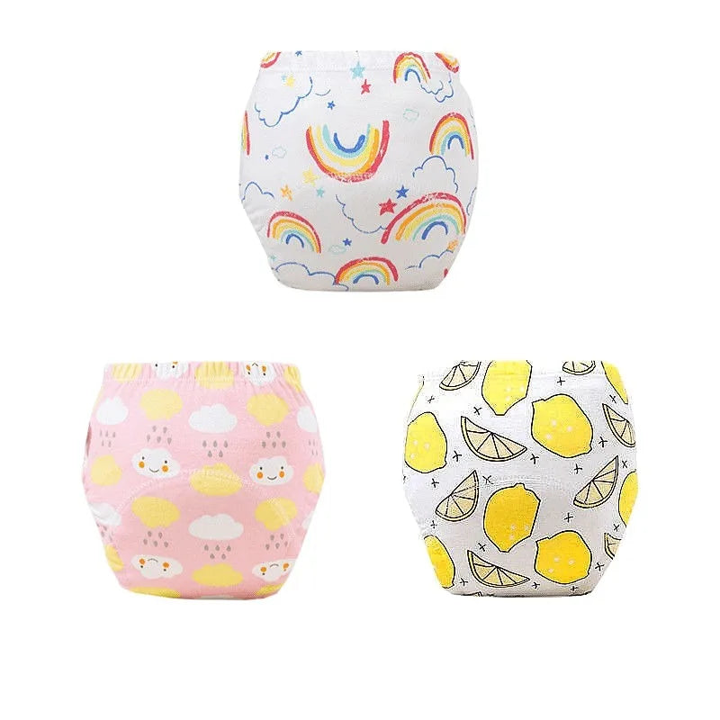 Pantalon d'entraînement bébé coton imperméable – 6 couches absorbantes – Lavable et réutilisable – Culotte apprentissage confortable et écologique