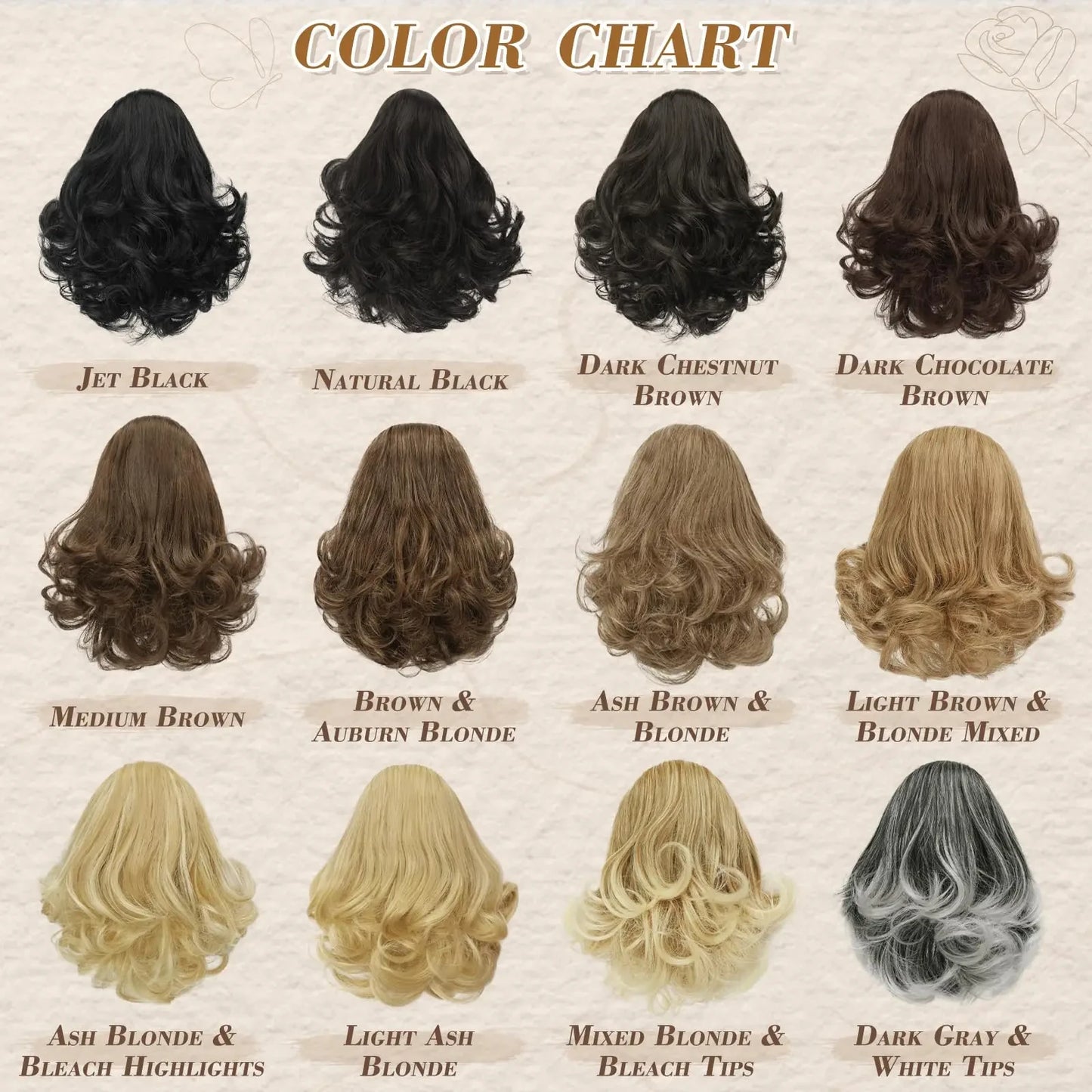 Queue de cheval synthétique OLA bouclée courte à pince noire .