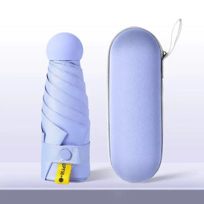 Mini Parasol de Protection Solaire UV Compact – Parapluie de Poche Ultra Léger, Idéal pour Jours Ensoleillés, Cadeau Capsule de Voyage