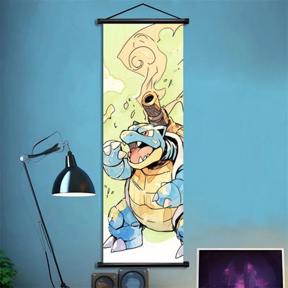 Pokémon Squirtle, Wartortle, Blastoise – Scènes dynamiques, impressions vives, détails audacieux – Pour fans de type Eau Power