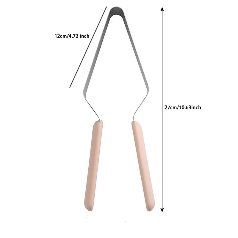 Clip séparateur triangulaire pour gâteau avec couteau en inox – outil de décoration pâtisserie