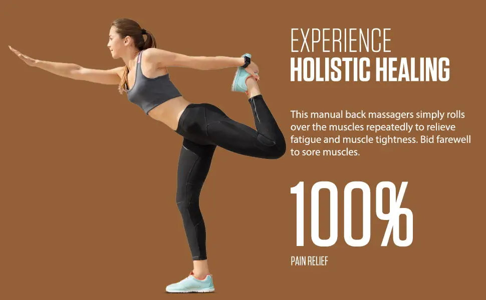 Rouleau de Massage Bois – Soulagement Musculaire, Sculpture du Corps .